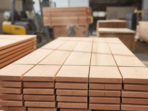 Steamed Beech Wood planks with fine grain and smooth finish